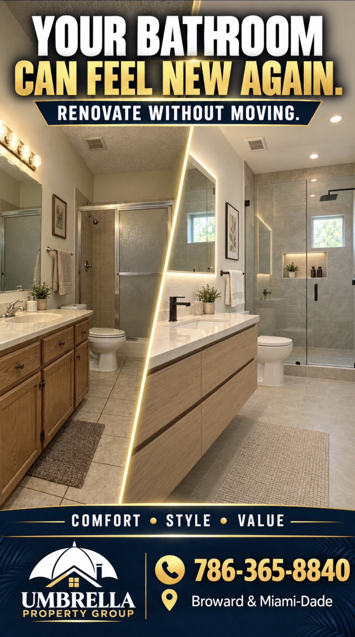 Complete bathroom renovation