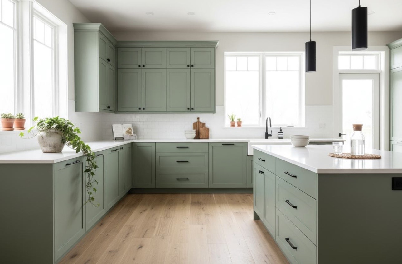 Kitchen cabinetry and layout